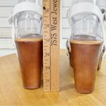 Madden Girl  Lifft Chunky Platform Faux Leather Block Heel Sandals White 8 Photo 8