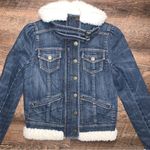 Juicy Couture Faux Fur Jean Jacket Women’s Size Petite Small Photo 1