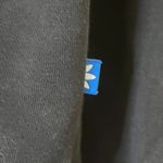 Adidas  Womens Sweatshirt Size XS Crewneck Black White Adicolor Trefoil Oversized Photo 3