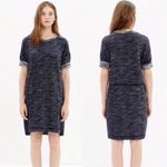 Madewell  Textured Sweatshirt Dress: Heathered Navy Photo 0