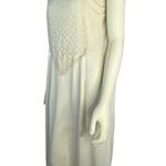 Vintage 1960's handmade cream lace slip size medium Photo 7