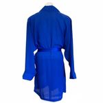 Victoria's Secret VICTORIA’S SECRET Vintage Gold Label Semi Sheer Royal Blue Kimono Robe Size S Photo 2