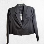 VERO MODA  Black Cropped Satiny Blazer Sz.8 Photo 4
