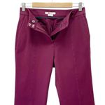Boden Relaxed Bootcut Pants Maroon Seam Front Flare Leg Trouser Size 6L | 6 Long Red Photo 5
