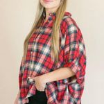 Apricot Lane Seasonal Stroll Plaid Button Down Top Photo 2
