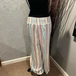 Vanilla Star Jeans 🌺VANELLA STAR LINEN BLEND STRIPPED BOHO WIDE LEG PANTS SIZE XL🌺 Photo 1