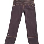 Athleta  Leggings Womens XS Gray Cropped Athleisure Yoga Pants Drawstring Pocket Photo 0