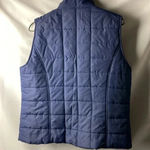Ralph Lauren LAUREN WO SIZE LARGE NAVY BLUE QUILTED BEST ZIP FRONT POCKETS Photo 9