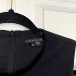 Theory  Taline C Leather Panel Dress Lambskin Size 00 Edgy Moto Office Siren Photo 5