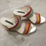 Alice + Olivia ๐ Loni Rainbow Color Block Mule Heel Photo 11