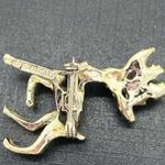 Vintage Gerry’s Reindeer Brooch Pin Christmas Holiday Holly Enamel Photo 3