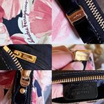 Salvatore Ferragamo Authentic Floral Bow Cosmetic Bag Photo 11