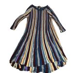 Anthropologie MOTH Womens Nora Colorful Stripe Sweater Dress Alpaca Wool S Photo 2