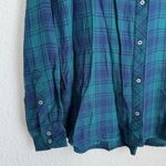 Vineyard Vines NWT  Women's Flannel Plaid Chilmark Button Down Shirt Green Blue 8 Photo 1