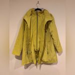 Coldwater Creek  All-Season Hooded Coat Yellow Citrine PM Photo 3