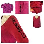 Fox Racing Fox riders co V neck sweater in a pink with black size medium Photo 1