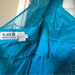 Black Tie made by He Ro Industries silk beaded dress Vtg NWT Holliday Size 14 Photo 13