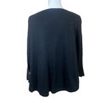 Anthropologie La Fee Verte Cashmere Blend Sweater Leather Pouch Boxy Flowy Top M Photo 5