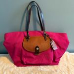 Dooney & Bourke  Leather Trim Nylon Shopper Tote Photo 0