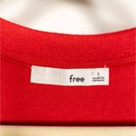 Wilfred  Free Red Diapason Long Sleeve Knit Top Scoop Neck Women's Small Photo 2