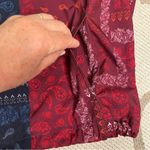 Joy Lab Red and Blue Paisley Lightweight Windbreaker jacket Size Extra large Photo 6