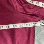 ISABEL HAYLEY BRAND MAROON TOP 3/4” SLEEVE LACE UP TIE IN FRONT LACE LIKE CUTOUT Red Size L Photo 8