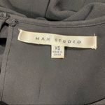 Max Studio 🛍️  Black Crocheted Popover Short Casual Dress Flowy Long Sleeves XS Photo 9