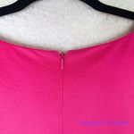 Hutch Anthropologie  Barbiecore hot pink sleeveless fit and flare scuba dress, 1X Photo 10