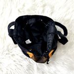 Vintage Sunflower Printed Bucket Bag Black Photo 2