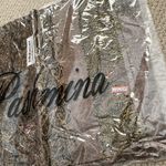 NEW  Scarf Wrap Tassles Tan Black 55% Pashmina 45% Silk SEALED Photo 3