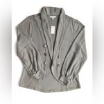 Maurice's NWT Women’s Olive Lantern Sleeve Open Front Military Cardigan Size L Photo 1
