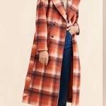 Anthropologie NWT NVLT Plaid Belted Trench Coat by  sz M Photo 3