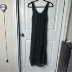 XCVI  black crochet midi dress size small‎ Photo 2