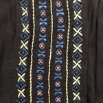 Hollister Navy Blue Tribal Decal Flowy Top Photo 2