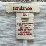 Sundance white long sleeve knit top with crochet sz XS Photo 2