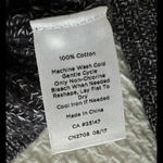 Talbots NWT  Woven Knit Sweater 100% Cotton Long Sleeve Navy Crew Pullover Small Photo 7