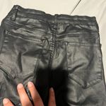 Edikted  Luna Faux Leather Flare High Rise Pants Black Size Small Photo 12