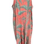 Lobo Rosa Pink Jumpsuit Tropical Print Sleeveless Womens Medium Photo 0