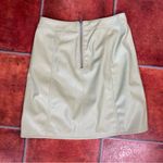 Noisy May Light Green Vegan Leather Mini Skirt Photo 5