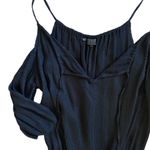 Guess  Black Cold Shoulder Peplum Blouse Size Small Business Casual Shabby Chic Photo 1