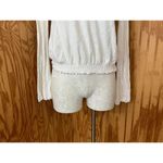 Madewell  Smocked Bell Long Bell-Sleeve Top White 100% Cotton Shirt Pullover Wide Photo 5