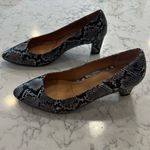 Vionic  Mia Snakeskin Print Leather Almond Toe Heels Size 9 Wide Photo 2