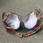 Bleu Rod Beattie  Groovy Baby Printed Underwire Bikini Top Sz 4 Paisley Colorful Photo 4