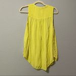 Holding Horses  Yellow Smocked Sleeveless Button Down Shirt Womens XS Blouse Tank Photo 7