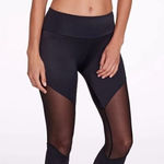 Onzie  Black Mesh Track Leggings (S/M) Photo 0