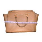 Michael Kors Selma Medium Satchel – Saffiano Leather Crossbody Strap Brown Acorn Photo 9