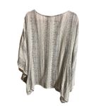 Savanna Jane Poncho Plus 2X/3X Floral Embroidered Snake Skin Print Boho Oversize Size undefined Photo 3