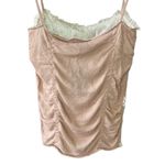 Jeff Gallano Nylon Babydoll cami with ruching and lace Size 1 Photo 6