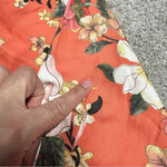 Chico's Chico’s Sandwashed Satin Floral-Print Shirt Button Front Size 16-18 Photo 16