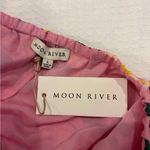 Moon River NWT Pink & Yellow Floral Boho Chic Maxi Dress Size Large Photo 6